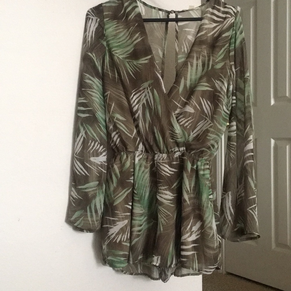 Palm Leaf Romper